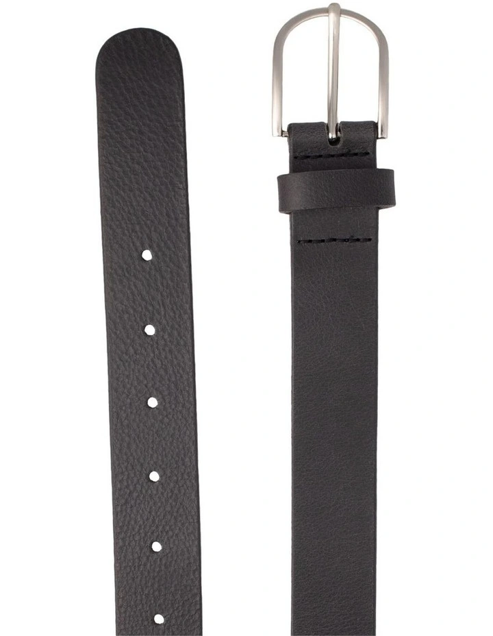 Maddy Leather Belt in Black image 3