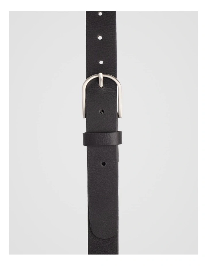 Maddy Leather Belt in Black image 4