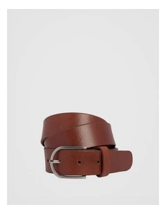 Maddy Leather Belt in Mid Tan