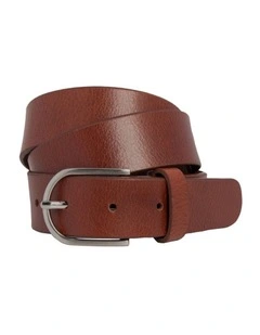 Maddy Leather Belt in Mid Tan