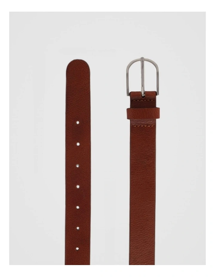 Maddy Leather Belt in Mid Tan image 2