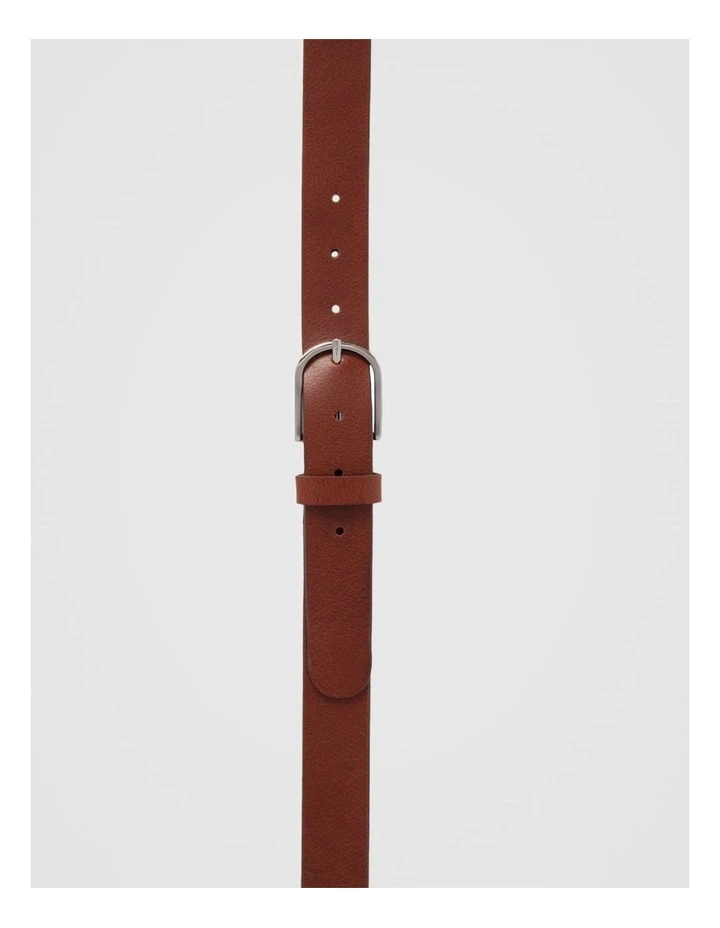 Maddy Leather Belt in Mid Tan image 4