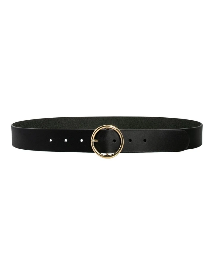 Naomi Leather Belt in Black image 4