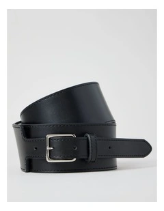 Joelle Waisted Buckle Black in Belt