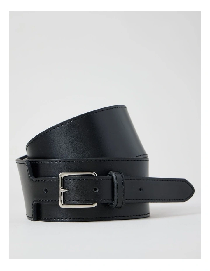 Joelle Waisted Buckle Black in Belt image 1