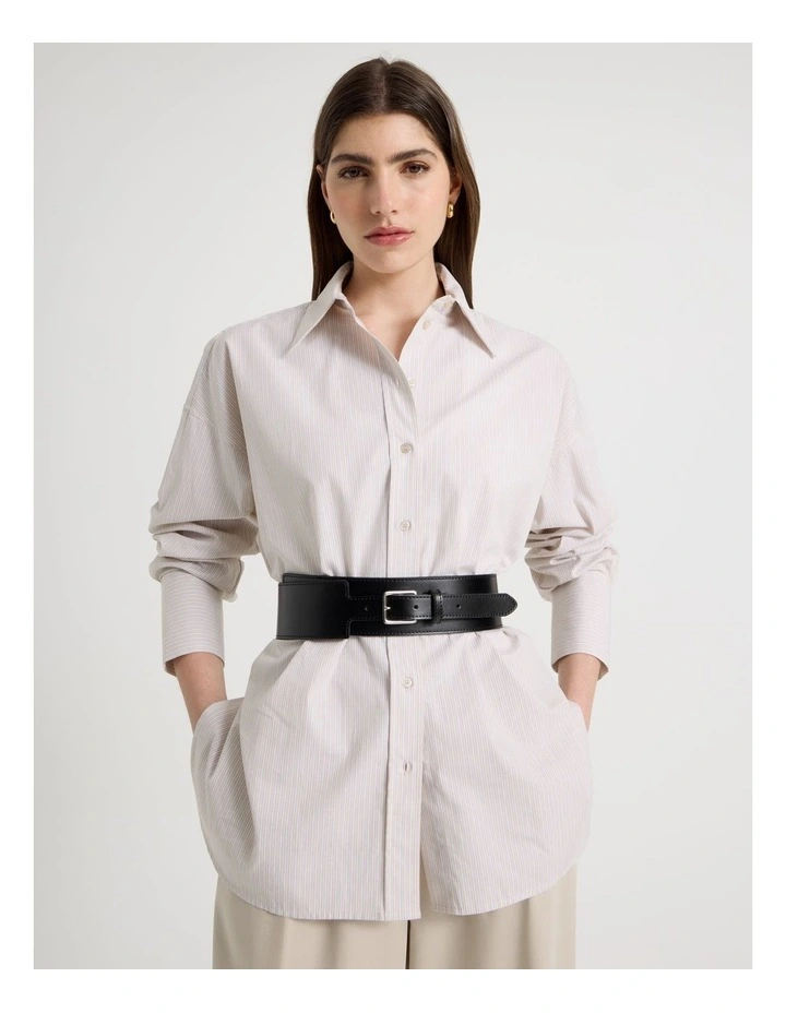 Joelle Waisted Buckle Black in Belt image 2