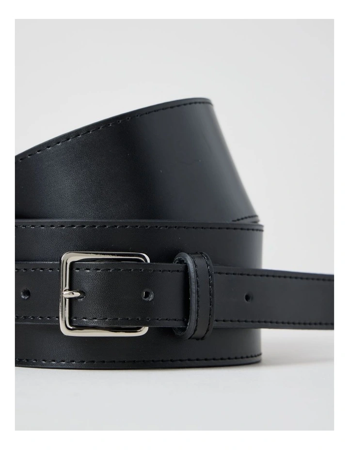 Joelle Waisted Buckle Black in Belt image 3