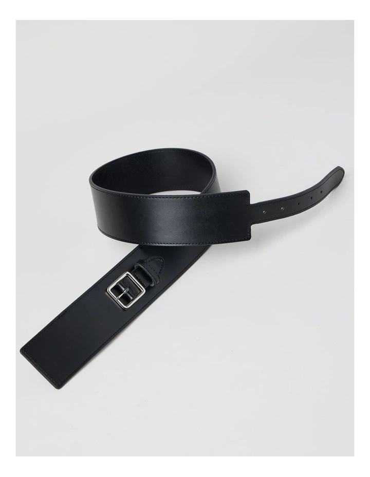 Joelle Waisted Buckle Black in Belt image 5