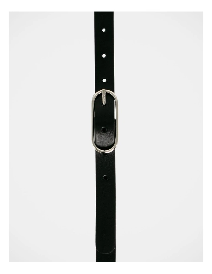 Willow Leather Belt in Black image 4