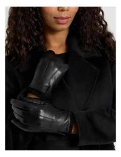 Leather Gloves in Black