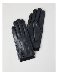 Leather Gloves in Black