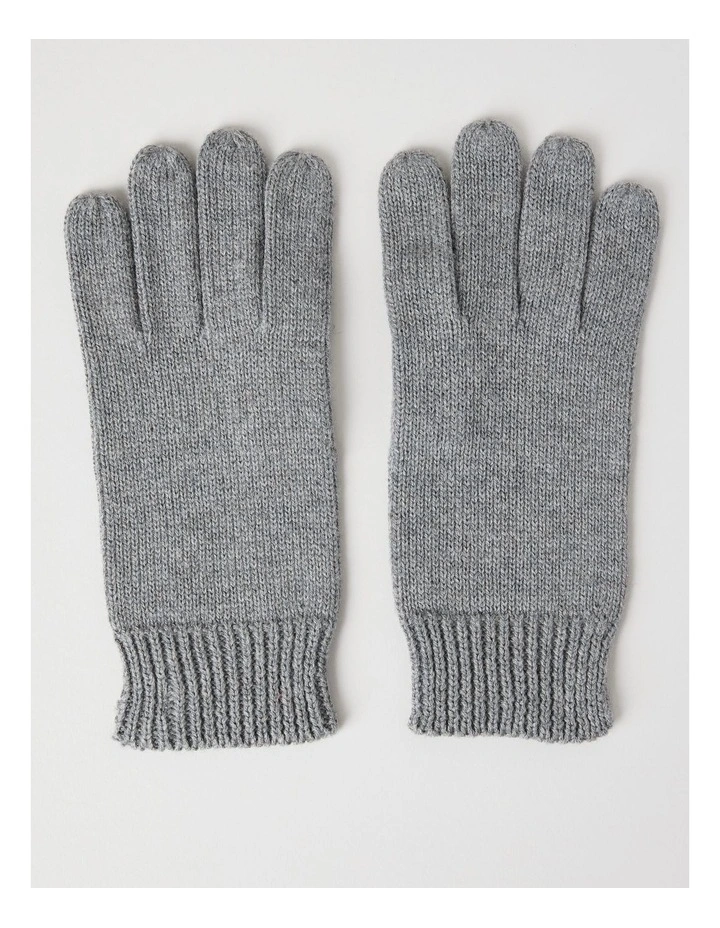 Rib Gloves in Grey image 3