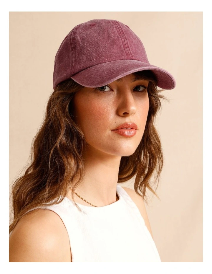 Cap in Burgundy image 2
