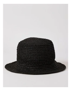 Solid Bucket Hat in Black
