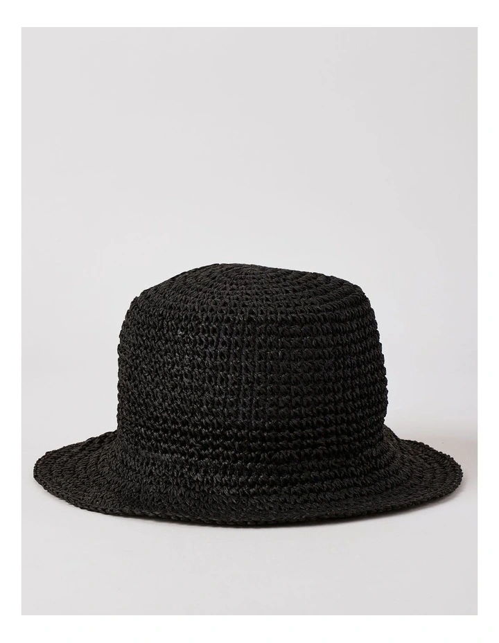 Solid Bucket Hat in Black image 1