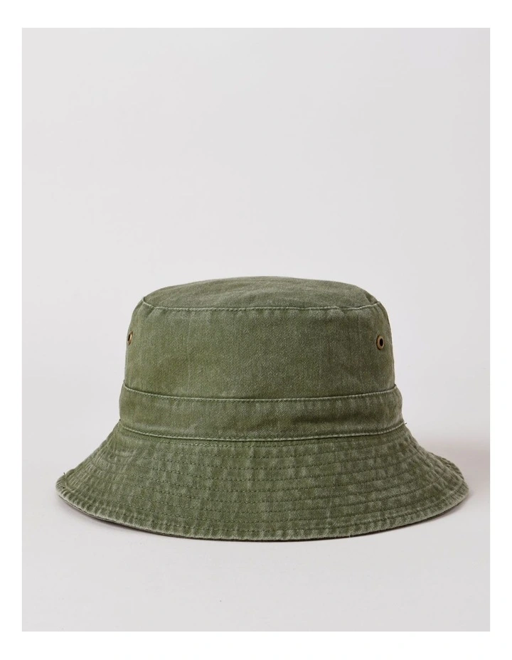 Reversible Bucket Hat in Khaki image 3