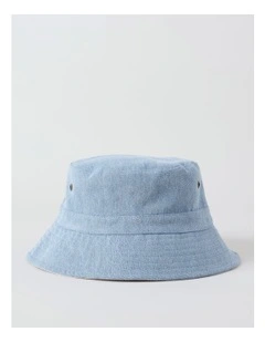 Reversible Bucket Hat in White