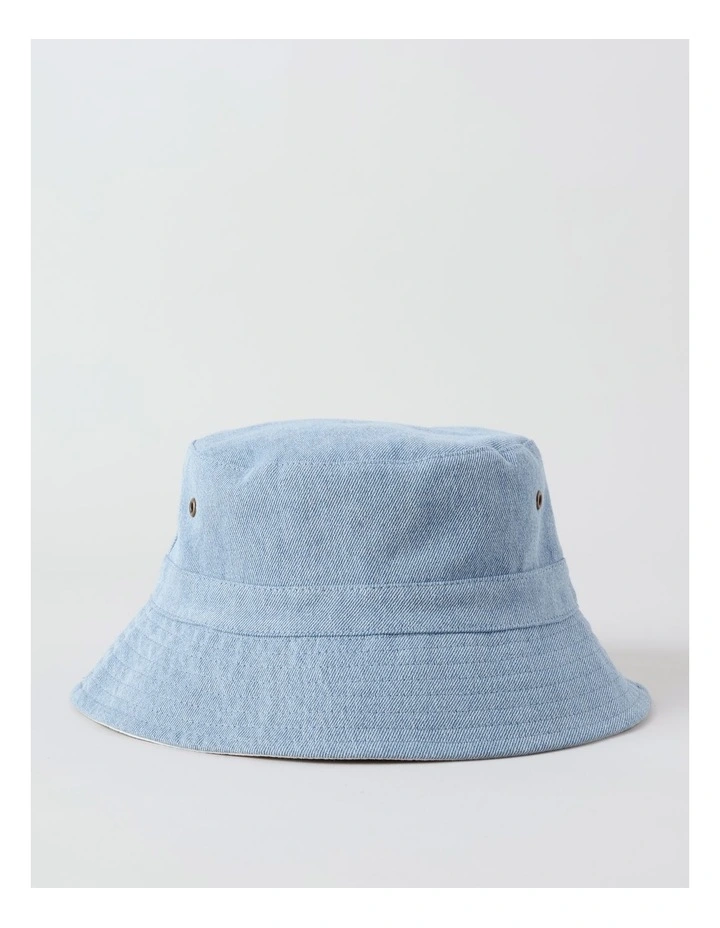 Reversible Bucket Hat in White image 1