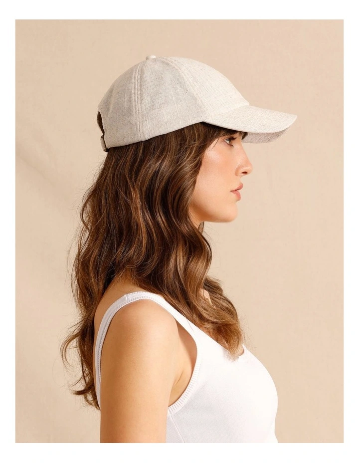 Cotton Cap in White image 4