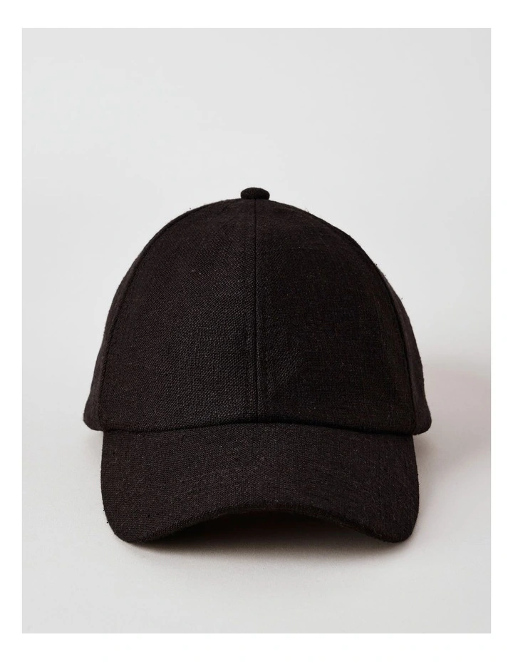 Cotton Cap in Black image 1