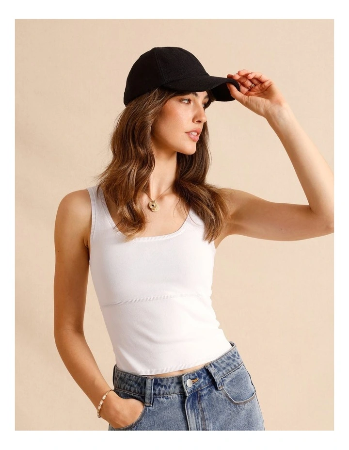 Cotton Cap in Black image 2