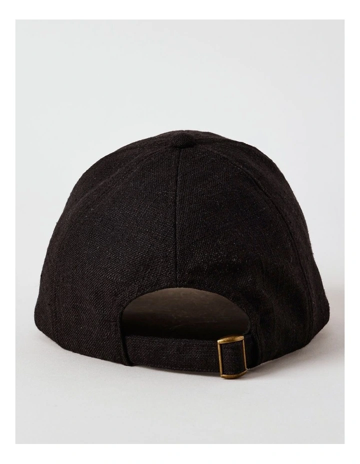 Cotton Cap in Black image 5