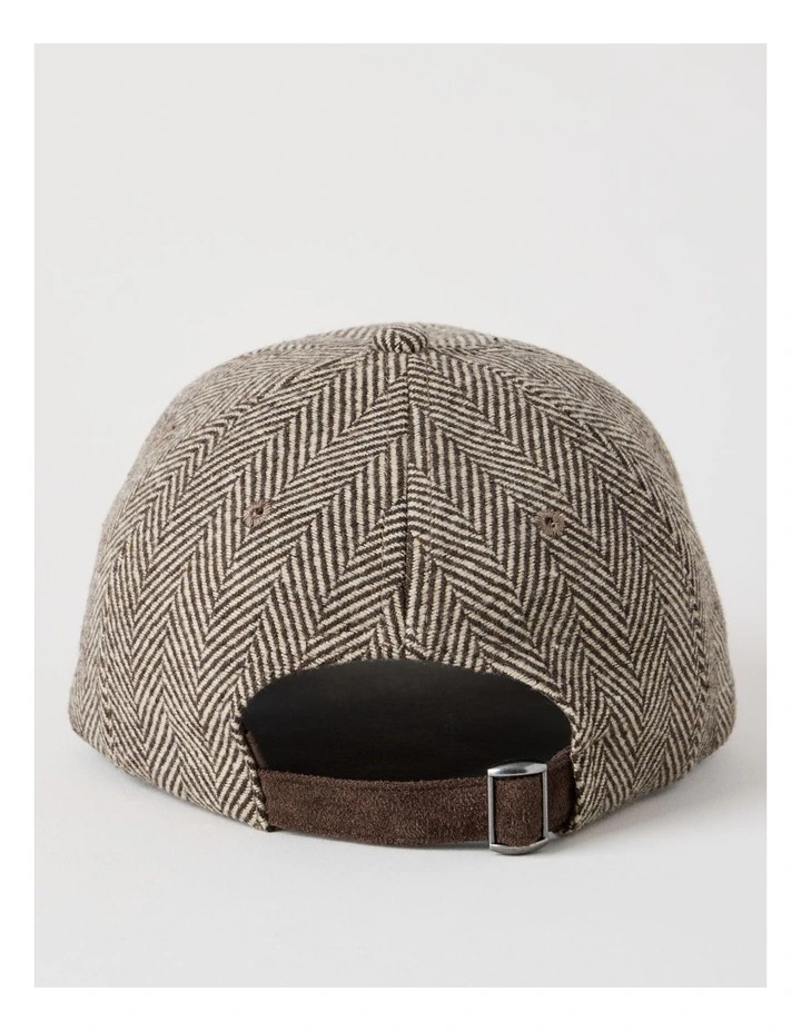 Sophie Chevron Cap in Brown image 5