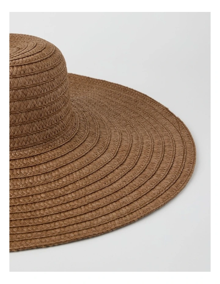 Florance Summer Hat in Chocolate image 2