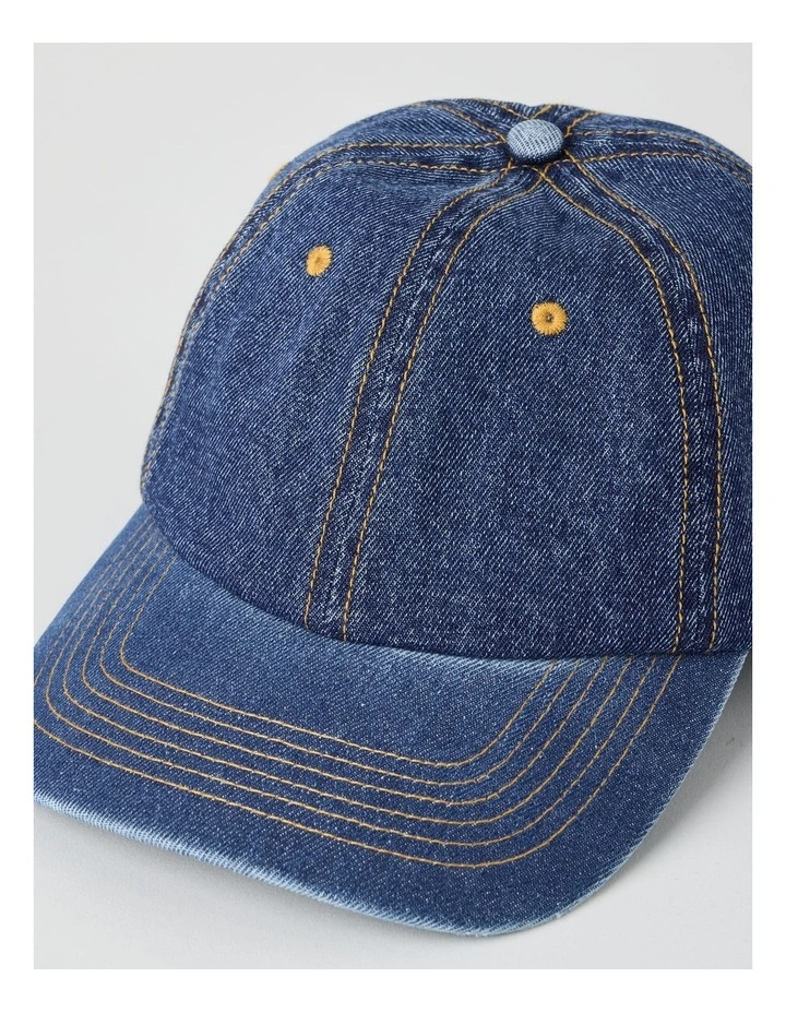 Zoe Summer Hat in Denim image 2