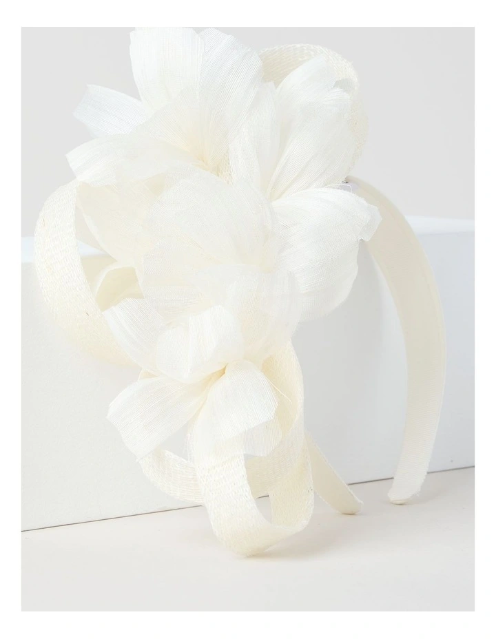 Fascinator in Ivory image 3