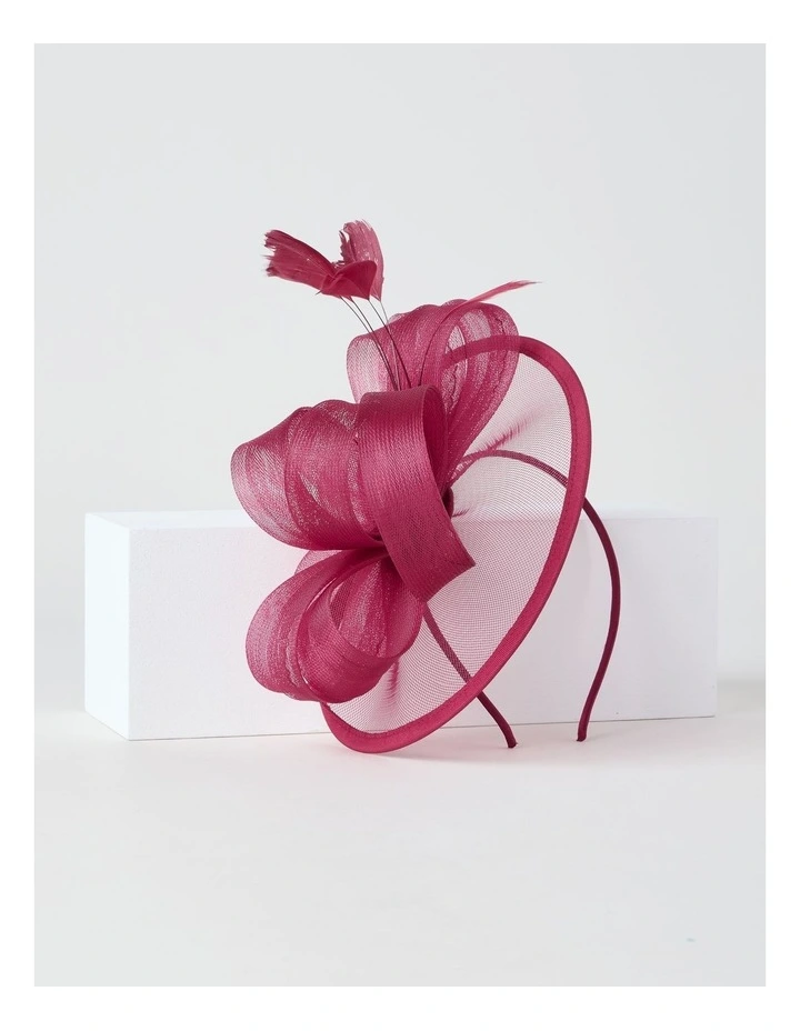 Fascinator in Very Berry image 1