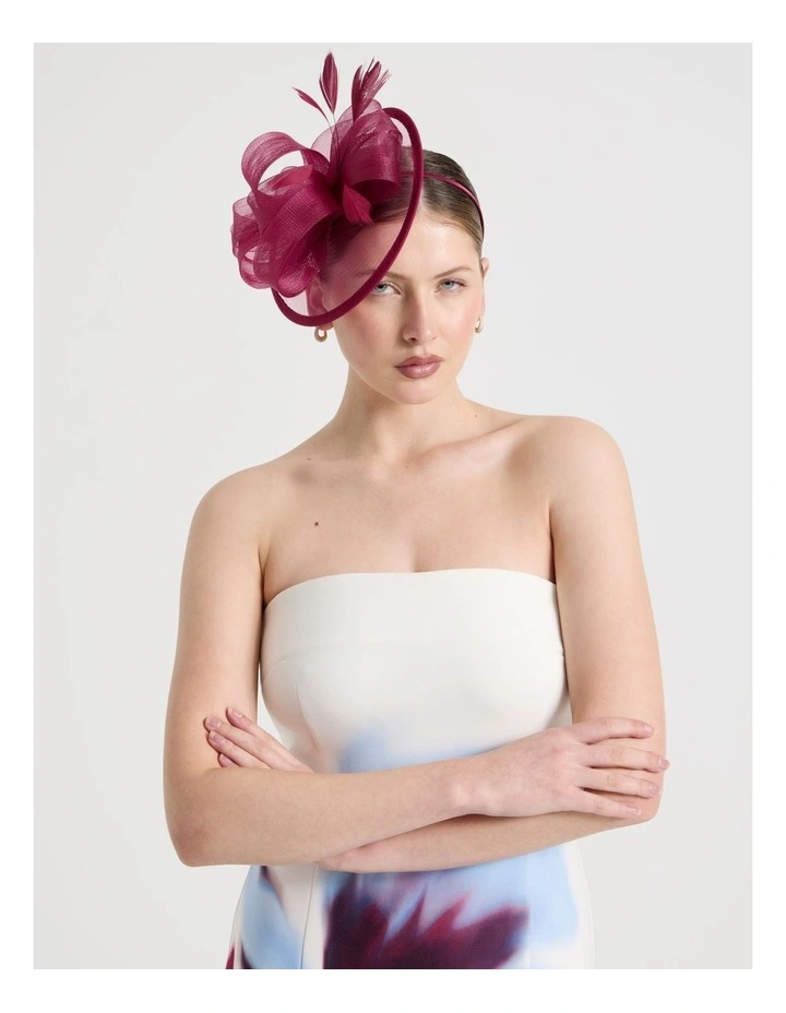 Fascinator in Very Berry image 4