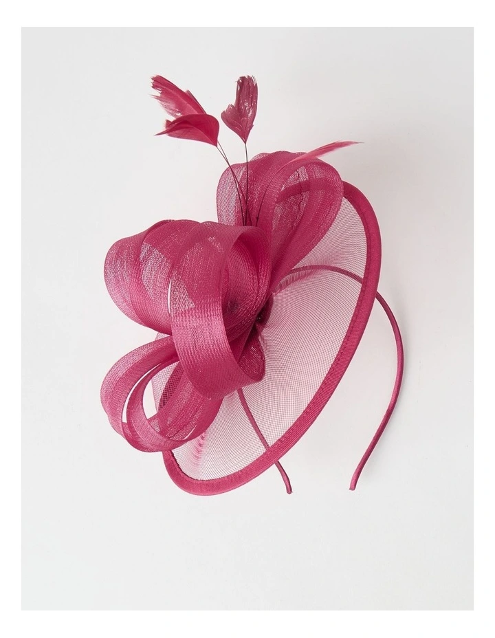 Fascinator in Very Berry image 5