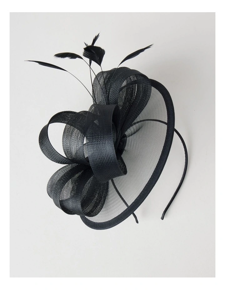 Fascinator in Black image 5