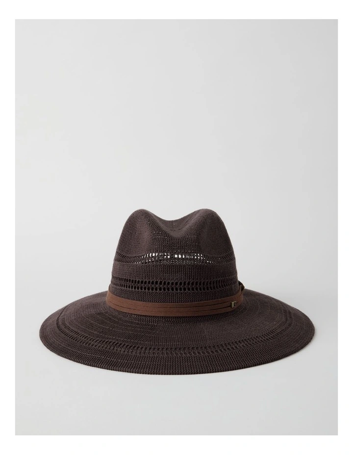 Gabrielle Summer Hat in Chocolate image 1