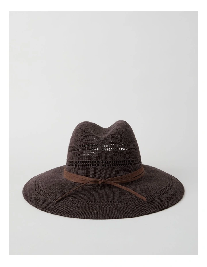 Gabrielle Summer Hat in Chocolate image 3