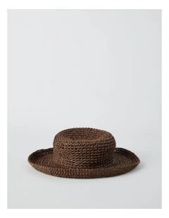 Natalie Summer Hat in Chocolate