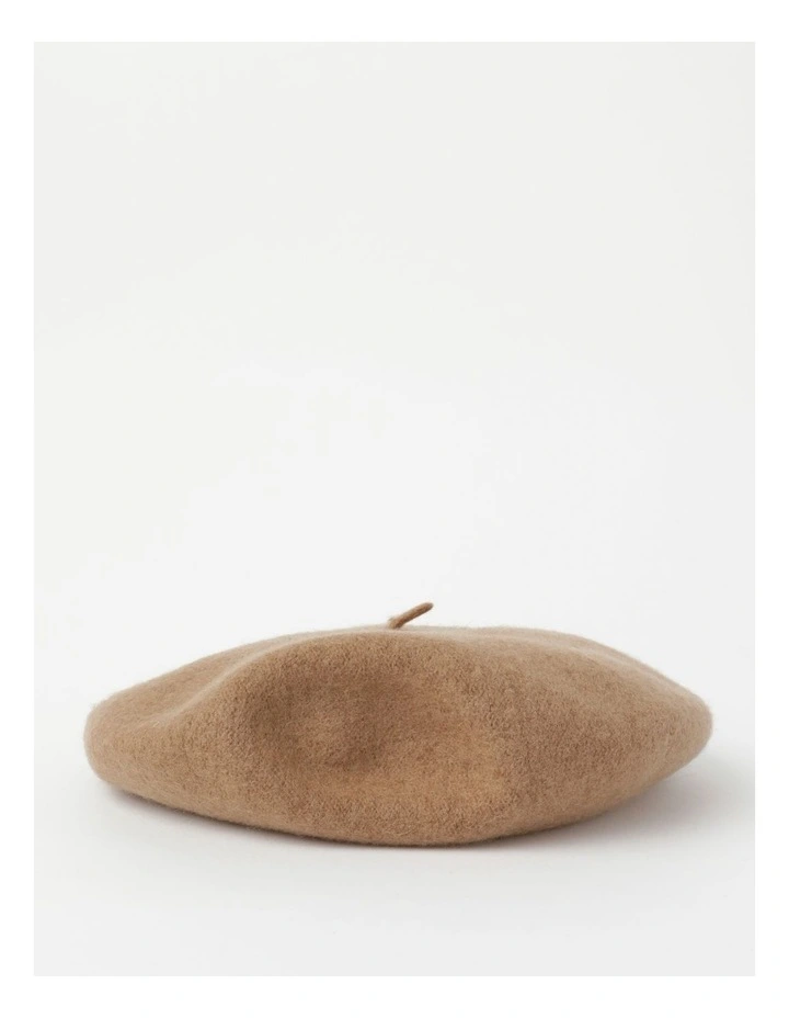 Piper Core Beret Tan Winter Hat Myer