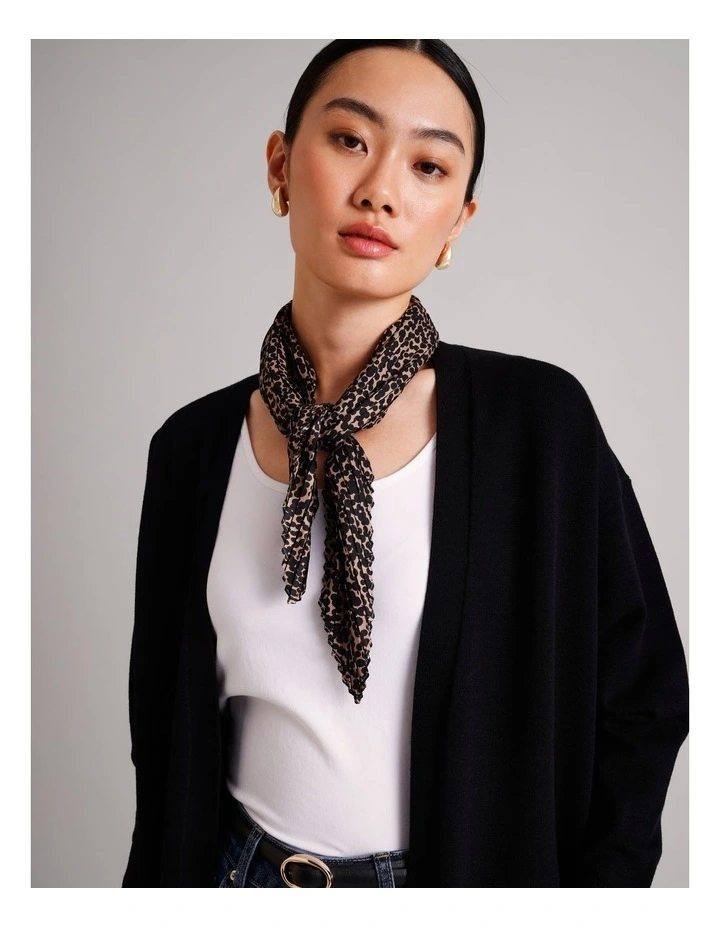 Syston Crinkle Print Scarf in Assorted image 2