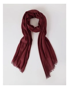 Solid Scarf in Burgundy