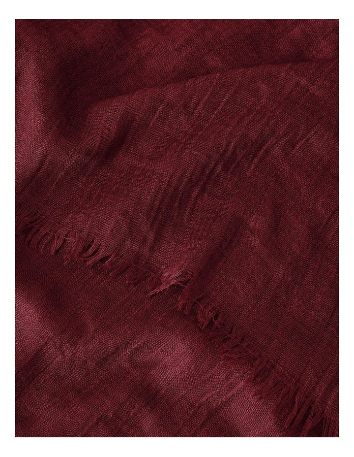 Solid Scarf in Burgundy image 2