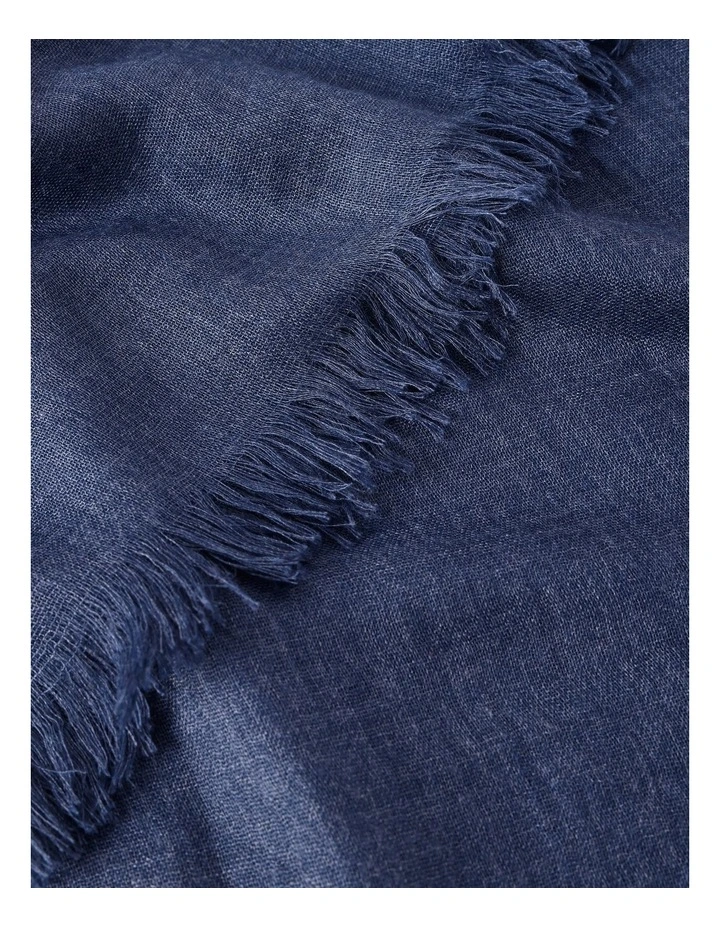 Solid Scarf in Navy image 2