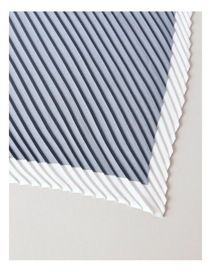 Pleated Neckerchief Scarf in Blush image 3