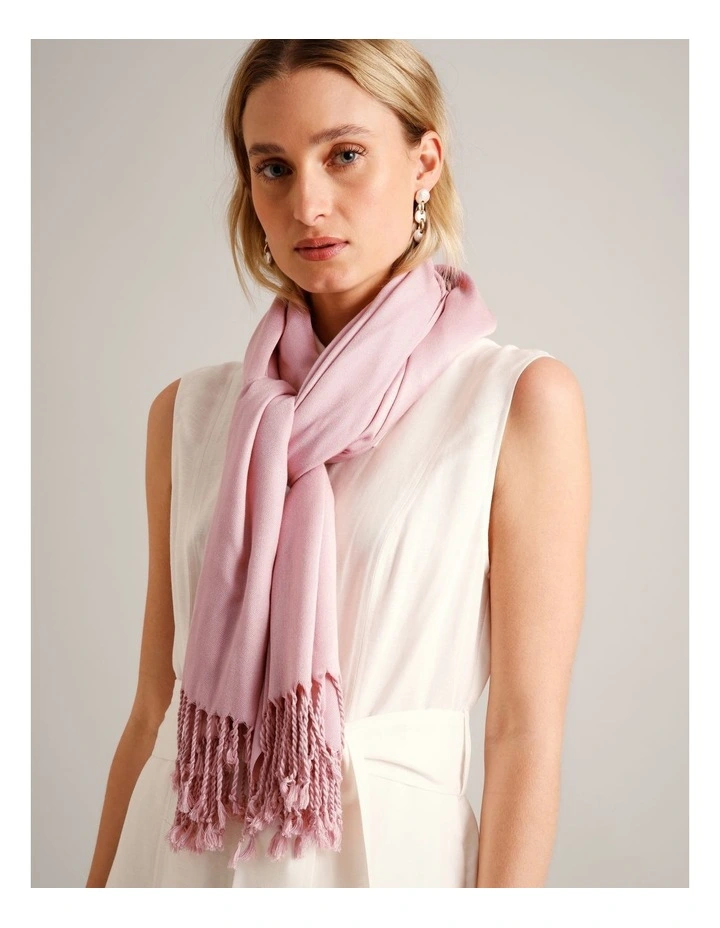 Pashminetta Scarf in Dusty Pink image 2