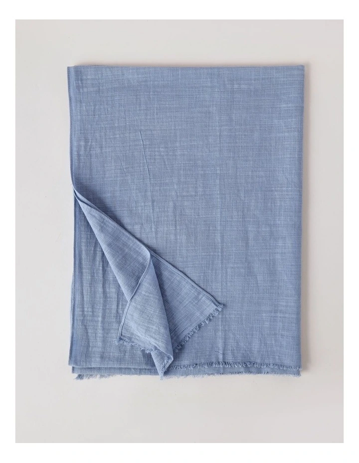 Solid Scarf in Blue image 3