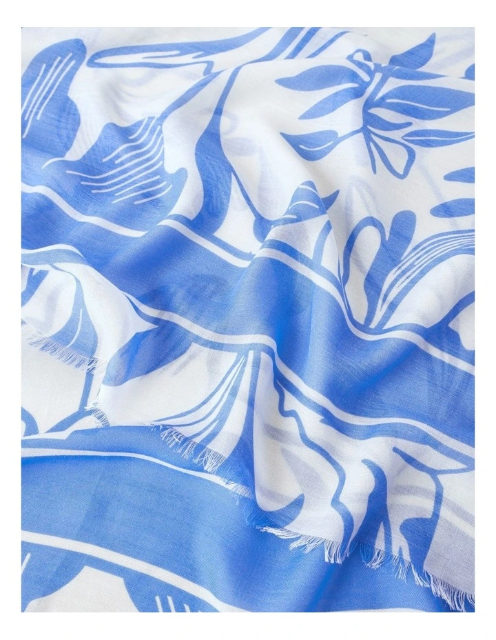 Lightweight Scarf in Blue image 3