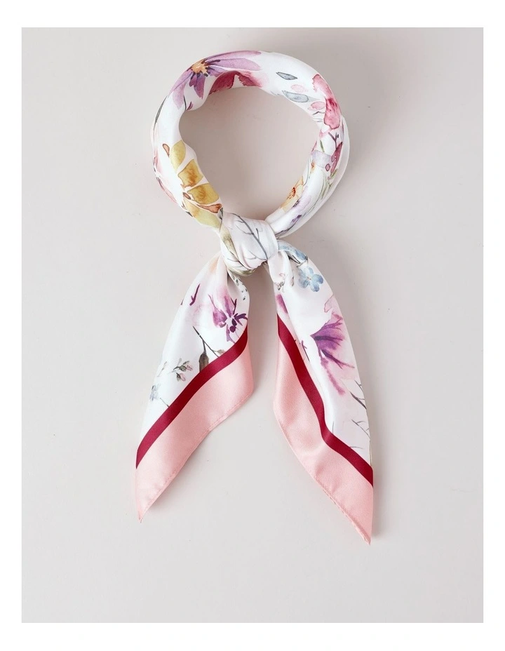 Floral Headscarf in Pink image 1