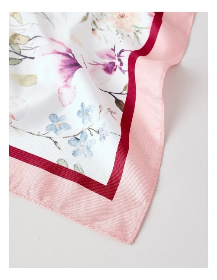 Floral Headscarf in Pink image 2