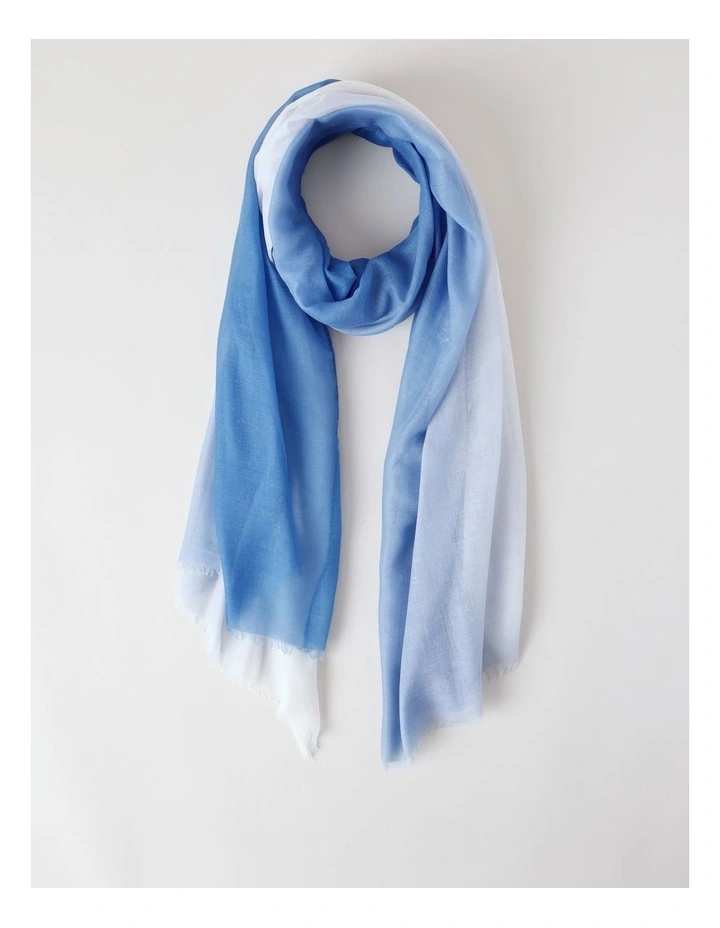 Ombre Scarf in Blue image 1