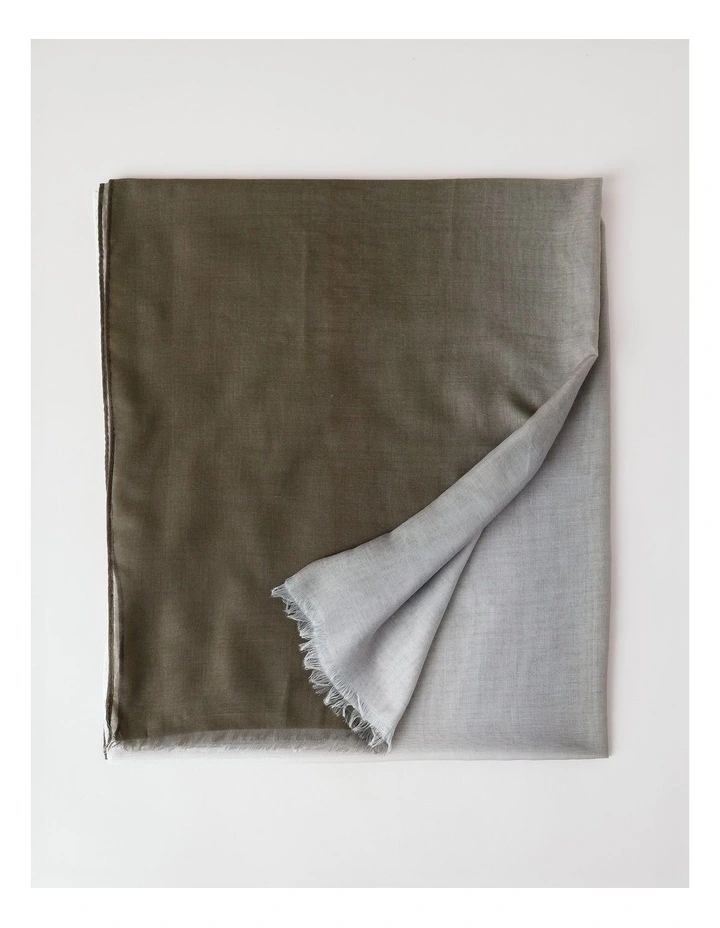 Ombre Scarf in Sage image 3